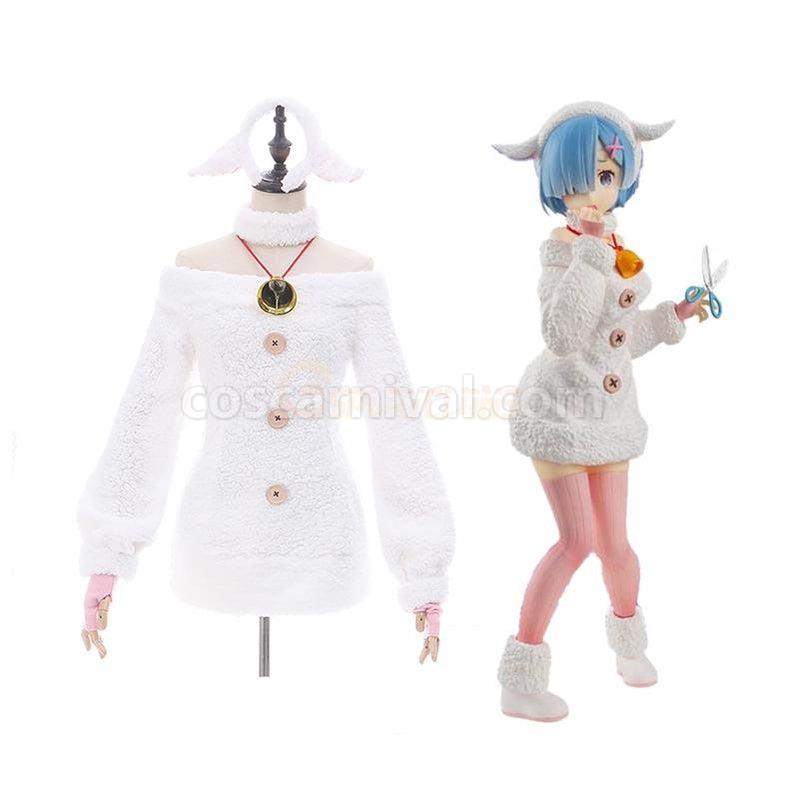 ReZero Starting Life in Another World Rem Sleep Dress Cosplay Costume coscarnival011118949