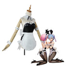 ReZero Starting Life in Another World Rem and Ram Bunny Girl Cosplay Costume coscarnival011118004