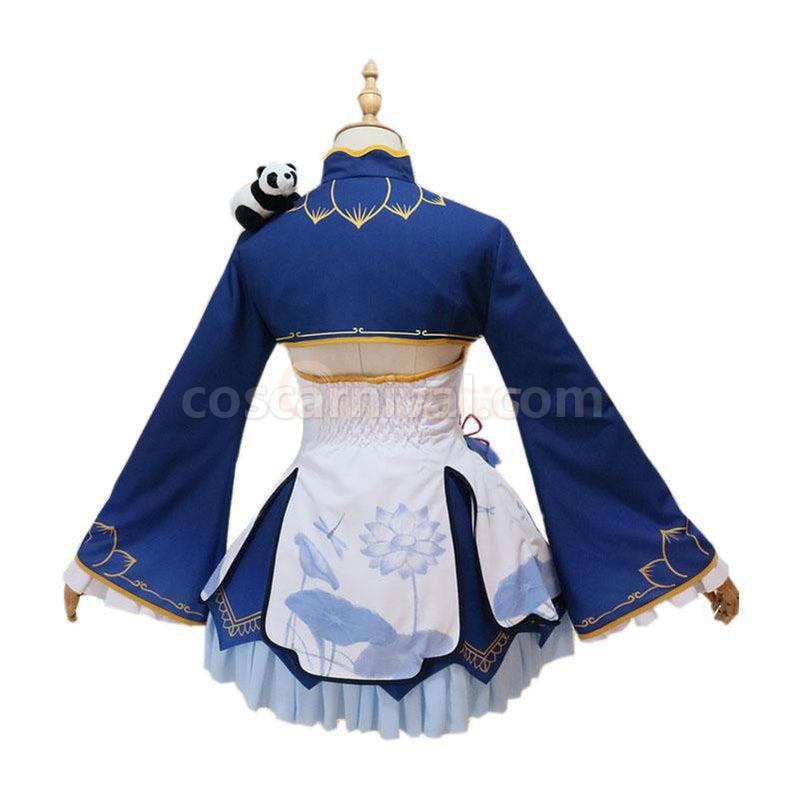 ReZero Starting Life in Another World Rem and Ram Chinoiserie Cosplay Costume coscarnival011118904