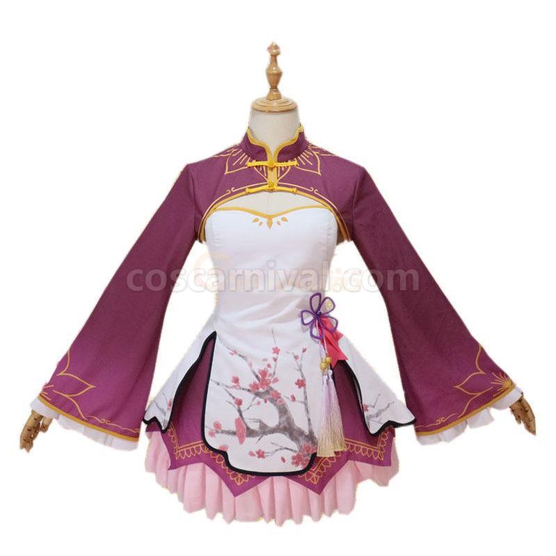 ReZero Starting Life in Another World Rem and Ram Chinoiserie Cosplay Costume coscarnival011118916