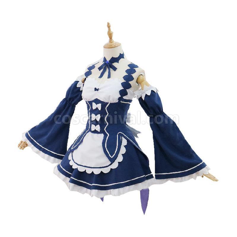 ReZero Starting Life in Another World Rem and Ram Demon Cosplay Costume coscarnival011118080