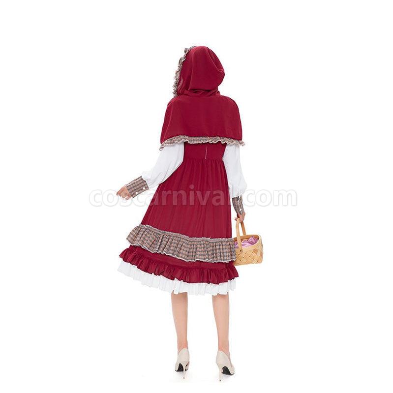 Red Riding Hood Christmas Dress Costume coscarnival011114260
