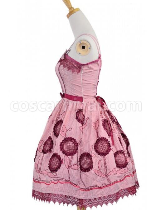 Red-Sleeveless-Knee-length-Sun-Flower-Floral-Cotton-Sweet-Lolita-Dress-coscarnival-3679.jpg