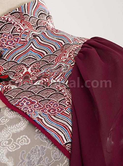 Red-crowned-Crane-Pattern-Chinese-Style-Classic-Lolita-Half-Sleeve-Dress-coscarnival-3746