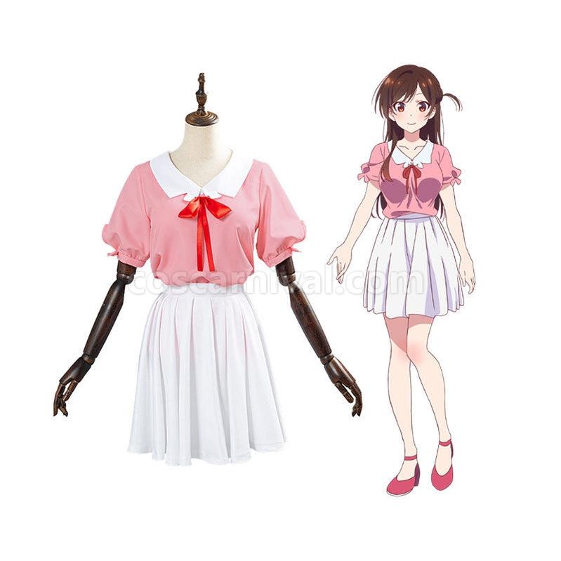 Rent A Girlfriend Chizuru Ichinose Pink Outfits Cosplay Costume coscarnival011114104