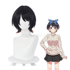 Rent A Girlfriend Ruka Sarashina Short Black Gradient Brown Cosplay Wigs coscarnival011113974