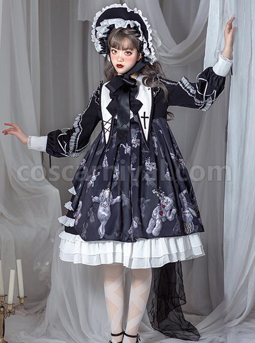 Resentment Puppet Doll Series OP Gothic Lolita Long Sleeve Dress coscarnival