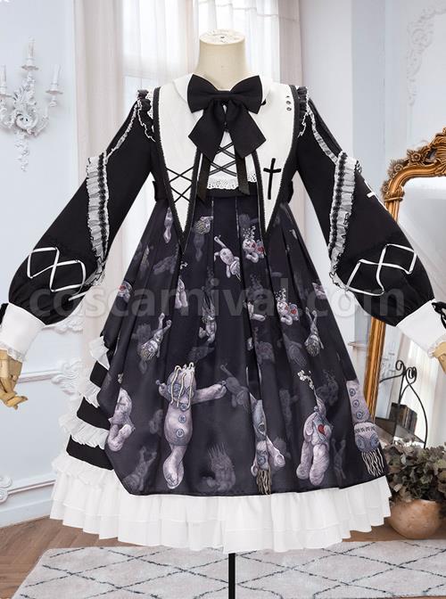 Resentment Puppet Doll Series OP Gothic Lolita Long Sleeve Dress coscarnival
