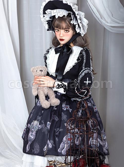 Resentment Puppet Doll Series OP Gothic Lolita Long Sleeve Dress coscarnival