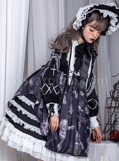 Resentment Puppet Doll Series OP Gothic Lolita Long Sleeve Dress coscarnival
