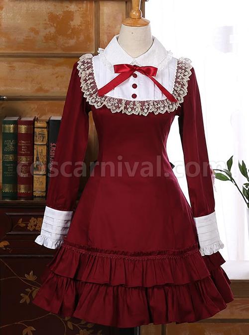 Retro-Bowknot-Long-Sleeves-Ruffles-Classic-Lolita-Dress-coscarnival-356