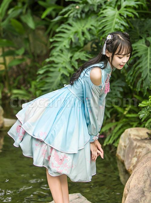 Retro-Chinese-Style-Blue-Chiffon-Lolita-Long-Sleeve-Dress-coscarnival-4111