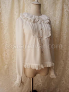 Retro Doll Collar Classic Lolita Long Sleeve Shirt coscarnival