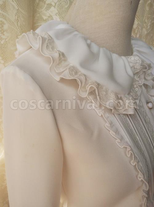 Retro Doll Collar Classic Lolita Long Sleeve Shirt coscarnival