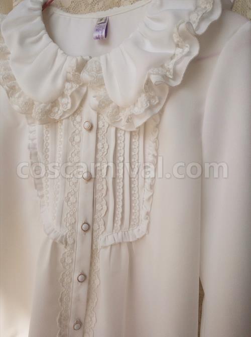 Retro Doll Collar Classic Lolita Long Sleeve Shirt coscarnival