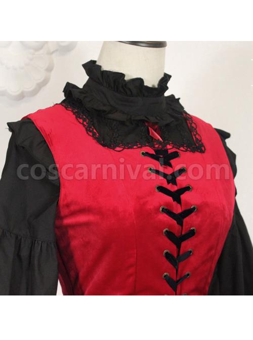 Retro Fairy Tale Style Gothic Lolita Sleeveless Dress coscarnival