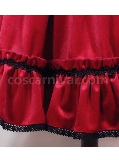Retro Fairy Tale Style Gothic Lolita Sleeveless Dress coscarnival