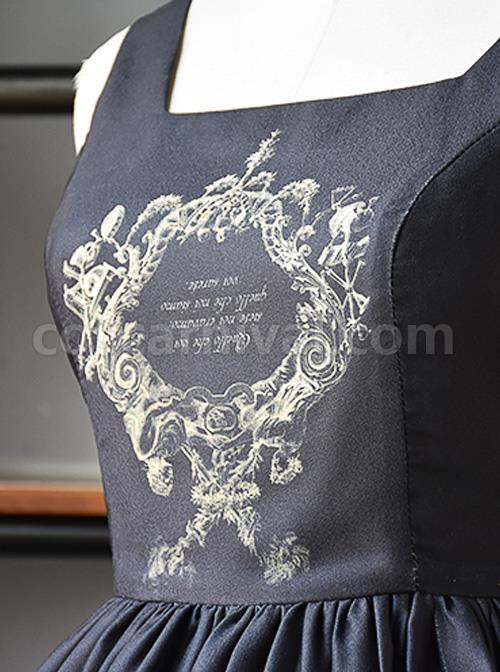 Retro Gothic Human-bone Lolita Sleeveless Dress coscarnival