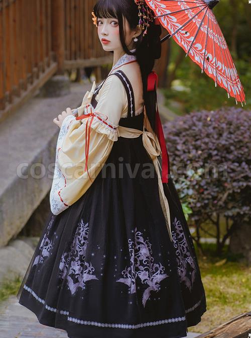 Retro-High-Waist-Chinese-Style-JSK-Sweet-Lolita-Sling-Dress-And-Shirt-Set-coscarnival-3107.jpg