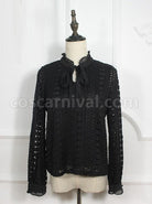 Retro Lace Elegance Bowknot Lolita Shirt coscarnival