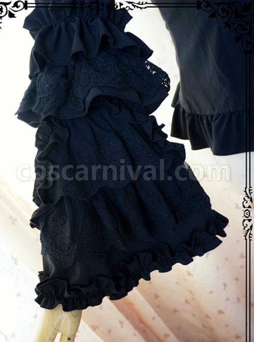 Retro Long Trumpet Sleeve Classic Lolita Shirt coscarnival