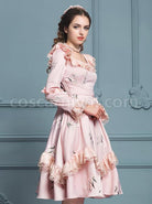 Retro-Pink-Ruffles-Elegant-Classic-Lolita-Long-Sleeve-Dress-coscarnival-4973