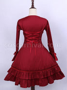 Retro-Red-Bowknot-Ruffles-Classic-Lolita-Long-Sleeve-Dress-coscarnival-208