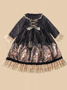 Retro-Ruffle-Collar-Classic-Lolita-Puff-Long-Sleeve-Dress-coscarnival-4112