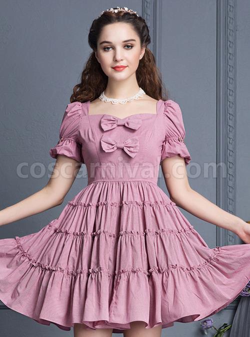 Retro-Short-Sleeves-High-Waist-Classic-Lolita-Dress-coscarnival-4954