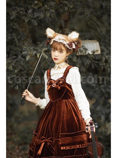 Rococo-Series-JSK-Pure-Color-Velvet-Elegant-Classic-Lolita-Ruffle-Sling-Dress-coscarnival-4969