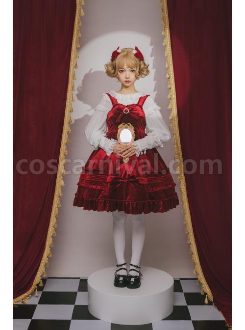 Rococo-Series-JSK-Pure-Color-Velvet-Elegant-Classic-Lolita-Ruffle-Sling-Dress-coscarnival-4984