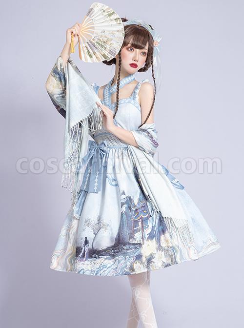 Romantic-Dream-In-Garden-Series-JSK-II-Classic-Lolita-Retro-Chinese-Style-Printing-Dress-coscarnival-192