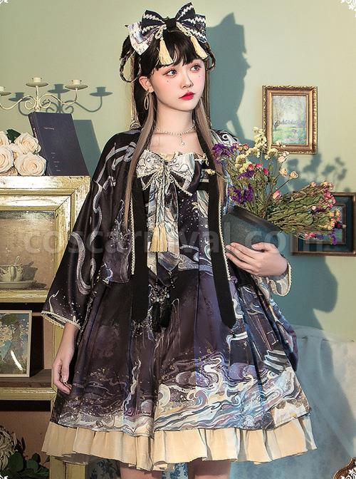 Romantic-Dream-In-Garden-Series-Retro-Chinese-Style-Printing-Classic-Lolita-Dress-coscarnival-4449