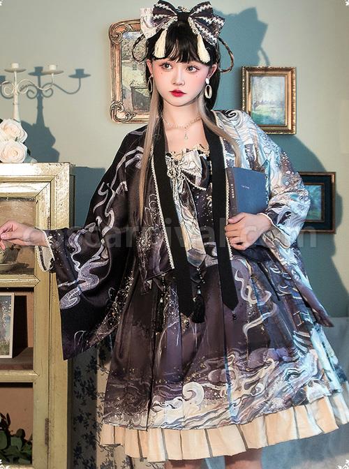 Romantic-Dream-In-Garden-Series-Retro-Chinese-Style-Printing-Classic-Lolita-Dress-coscarnival-4481
