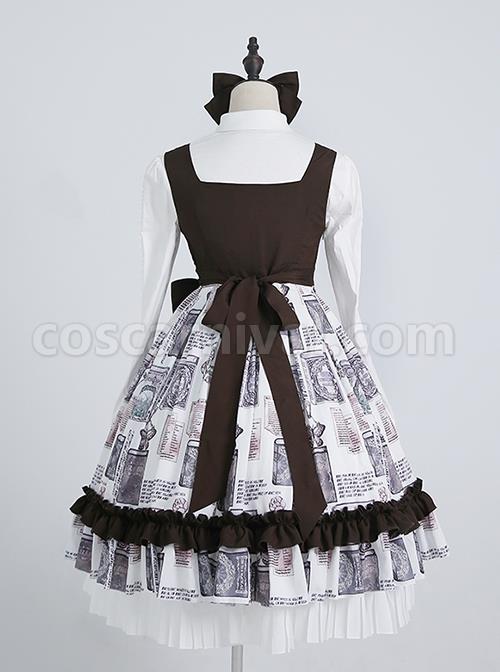 Romanticism-Series-Elegant-Vintage-Print-Ruffle-Classic-Lolita-Sleeveless-Dress-coscarnival-2304
