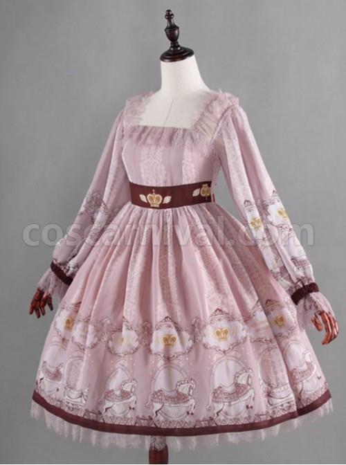 Royal-Carousel-smoke-pink-Lolita-long-sleeved-OP-coscarnival-4942
