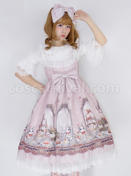 Royal-Rabbit-Tea-Party-Chiffon-Little-High-Waist-Classic-Lolita-Sling-Dress-coscarnival-4029