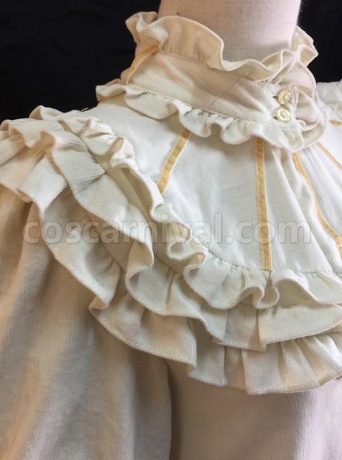 Ruffles Leg-of-mutton Sleeves Classic Lolita Elegance Shirt coscarnival