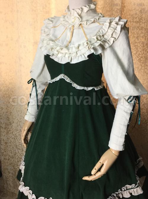 Ruffles Leg-of-mutton Sleeves Classic Lolita Elegance Shirt coscarnival