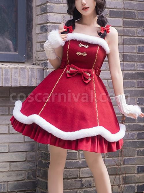 Ruyi-Series-New-Year-Festive-Raw-Edge-Bow-Knot-Decoration-Winter-Classic-Lolita-Sleeveless-Dress-coscarnival-1555