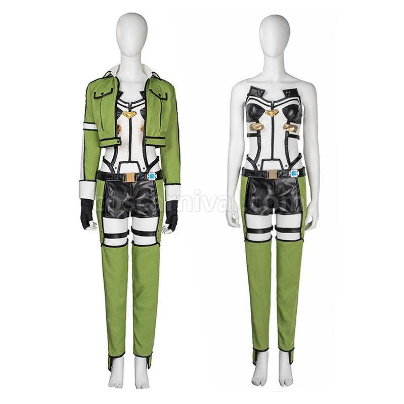 SAO Sword Art Online GGO Gun Gale Online Asada Shino Sinon Cosplay Costume coscarnival011117708