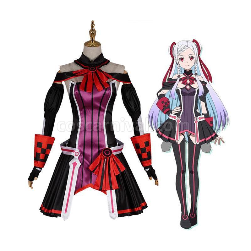 SAO Sword Art Online Ordinal Scale Yuna Cosplay Costume coscarnival011117655