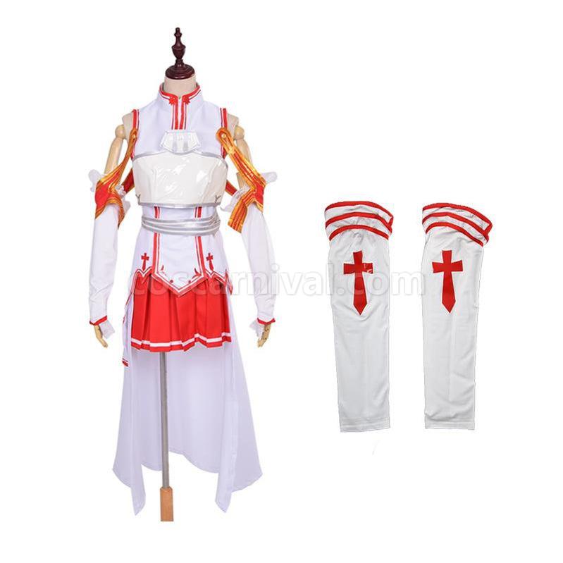 SAO Sword Art Online Yuuki Asuna Cosplay Costume coscarnival011117734
