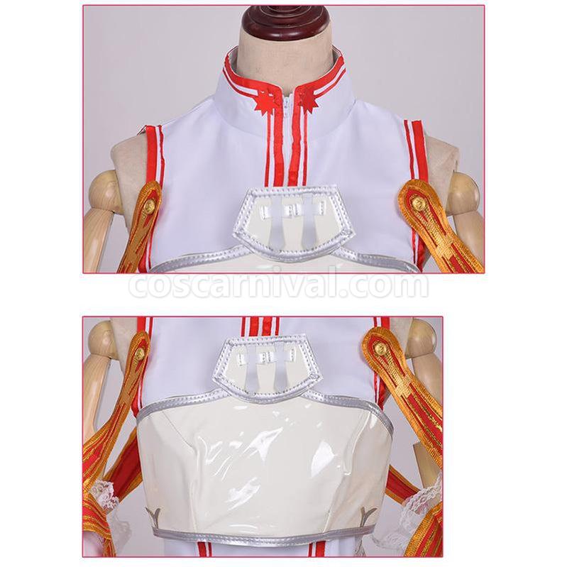 SAO Sword Art Online Yuuki Asuna Cosplay Costume coscarnival011117743