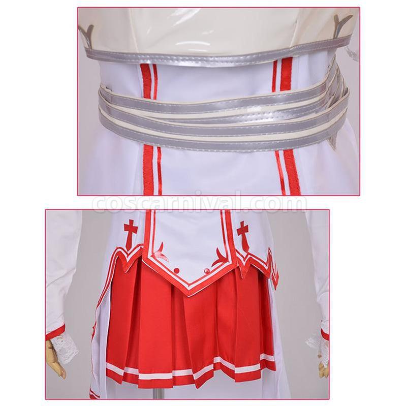SAO Sword Art Online Yuuki Asuna Cosplay Costume coscarnival011117758