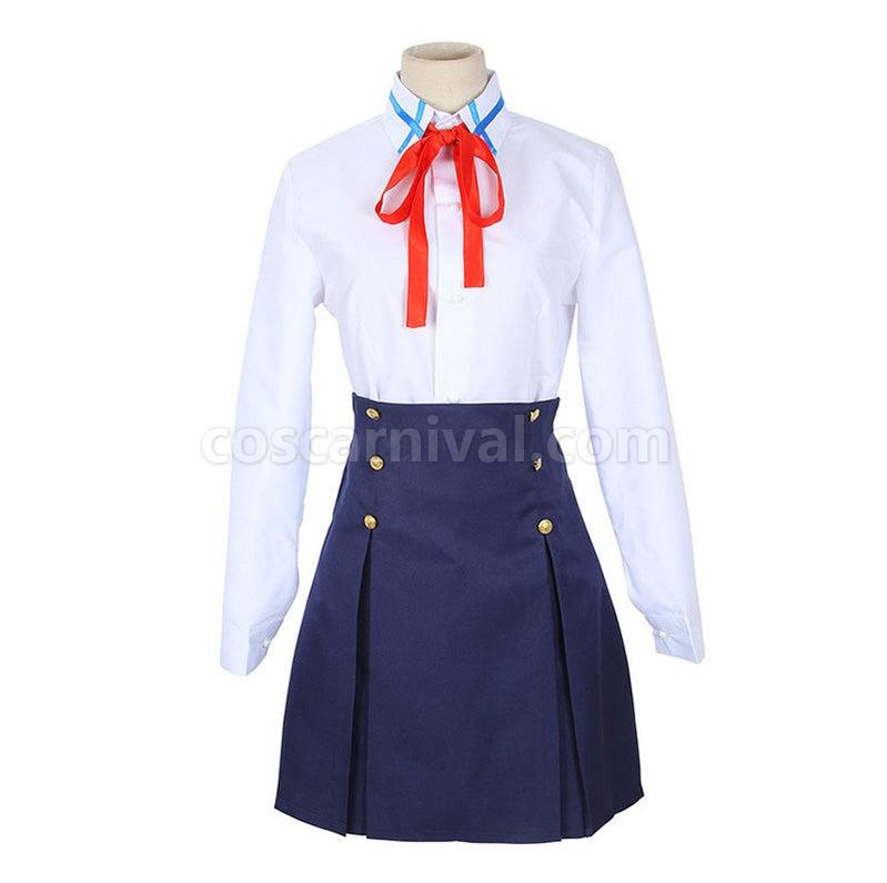 SAO Sword Art Online Yuuki Asuna Uniforms Cosplay Costume coscarnival011112290