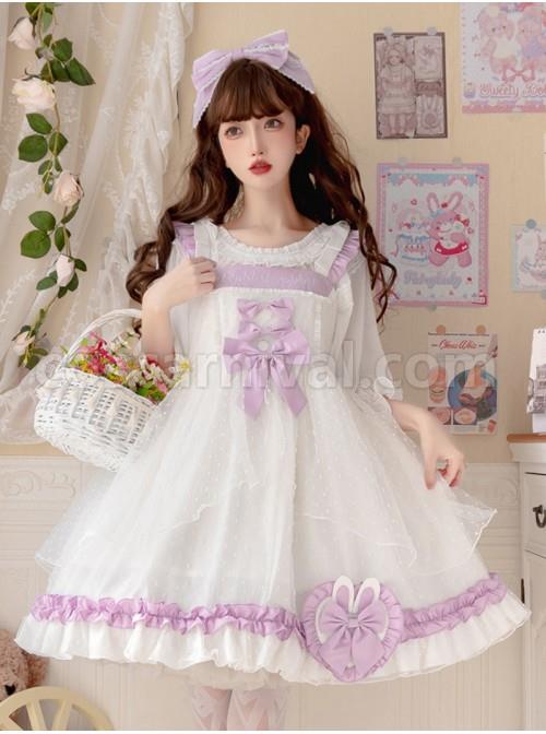 Sagiri-Carol-Series-White-Mesh-Letter-Embroidery-Purple-Ruched-Heart-Shaped-Bow-Sleeveless-Dress-coscarnival-2255