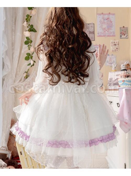 Sagiri-Carol-Series-White-Mesh-Letter-Embroidery-Purple-Ruched-Heart-Shaped-Bow-Sleeveless-Dress-coscarnival-2262