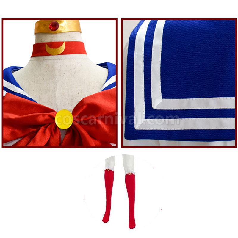 Sailor Moon Tsukino Usagi JK Uniform Cosplay Costumes coscarnival01117379