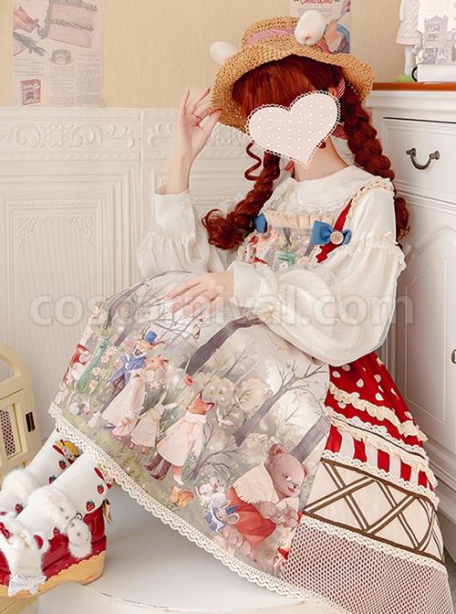 Secret-Forest-Tea-Party-Series-JSK-Cute-Animal-Print-Bow-Knots-Button-Decoration-Classic-Lolita-Sleeveless-Dress-Set-coscarnival-2256
